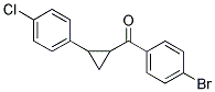 (4-BROMOPHENYL)[2-(4-CHLOROPHENYL)CYCLOPROPYL]METHANONE Struktur