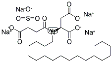 N-(3-CARBOXY-3-SULFOPROPIONYL)-N-OCTADECYLASPARTIC ACID TETRASODIUM SALT Struktur