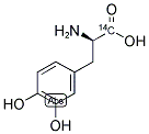 D-3,4-DIHYDROXYPHENYLALANINE, [ALANINE-1-14C] Struktur