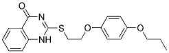 2-([2-(4-PROPOXYPHENOXY)ETHYL]THIO)QUINAZOLIN-4(1H)-ONE Struktur