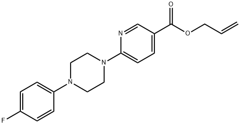 ALLYL 6-[4-(4-FLUOROPHENYL)PIPERAZINO]NICOTINATE Struktur