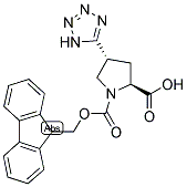 FMOC-L-TRANSPRO(4-TETRAZOYL) Struktur