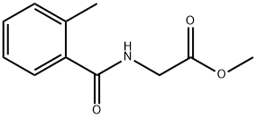 (2-METHYL-BENZOYLAMINO)-ACETIC ACID METHYL ESTER Struktur