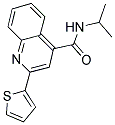 N-ISOPROPYL-2-THIEN-2-YLQUINOLINE-4-CARBOXAMIDE Struktur