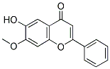 6-HYDROXY-7-METHOXYFLAVONE Struktur