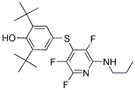 2,6-DITERT-BUTYL-4-(2,3,5-TRIFLUORO-6-(PROPYLAMINO)PYRIDIN-4-YLTHIO)PHENOL Struktur