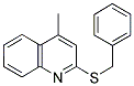 2-(BENZYLTHIO)-4-METHYLQUINOLINE Struktur