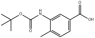 BOC-3-AMINO-4-METHYLBENZOIC ACID Structure