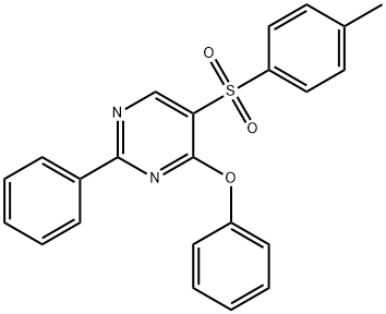 4-METHYLPHENYL 4-PHENOXY-2-PHENYL-5-PYRIMIDINYL SULFONE Struktur