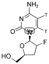 2',3'-DIDEOXY 3'-FLUOROCYTIDINE, [5,6-3H]- Struktur