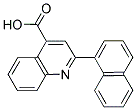 2-NAPHTHALEN-1-YL-QUINOLINE-4-CARBOXYLIC ACID Struktur