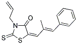 (5E)-3-ALLYL-5-[(2E)-2-METHYL-3-PHENYLPROP-2-ENYLIDENE]-2-THIOXO-1,3-THIAZOLIDIN-4-ONE Struktur