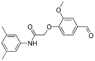 2-(4-FORMYL-2-METHOXYPHENOXY) ACETIC ACID, N-(3,5-DIMETHYLPHENYL)AMIDE Struktur