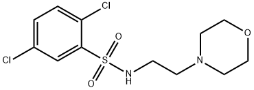 ((2,5-DICHLOROPHENYL)SULFONYL)(2-MORPHOLIN-4-YLETHYL)AMINE Struktur