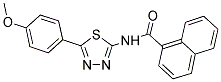 N-[5-(4-METHOXYPHENYL)-1,3,4-THIADIAZOL-2-YL]-1-NAPHTHAMIDE Struktur