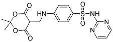 2,2-DIMETHYL-5-(((4-((PYRIMIDIN-2-YLAMINO)SULFONYL)PHENYL)AMINO)METHYLENE)-1,3-DIOXANE-4,6-DIONE Struktur