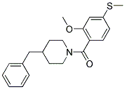 (4-BENZYL-PIPERIDIN-1-YL)-(2-METHOXY-4-METHYLSULFANYL-PHENYL)-METHANONE Struktur