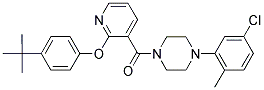 2-(4-(TERT-BUTYL)PHENOXY)(3-PYRIDYL) 4-(5-CHLORO-2-METHYLPHENYL)PIPERAZINYL KETONE Struktur