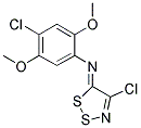 N-(4-CHLORO-2,5-DIMETHOXYPHENYL)-N-[(5Z)-4-CHLORO-5H-1,2,3-DITHIAZOL-5-YLIDENE]AMINE Struktur