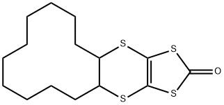 4A,5,6,7,8,9,10,11,12,13,14,14A-DODECAHYDROCYCLODODECA[B][1,3]DITHIOLO[4,5-E][1,4]DITHIIN-2-ONE Struktur