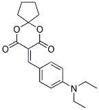 8-[4-(DIETHYLAMINO)BENZYLIDENE]-6,10-DIOXASPIRO[4.5]DECANE-7,9-DIONE Struktur