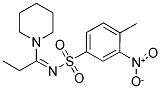 4-METHYL-3-NITRO-N-[(1Z)-1-PIPERIDIN-1-YLPROPYLIDENE]BENZENESULFONAMIDE Struktur