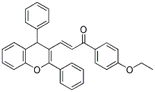 (E)-3-(2,4-DIPHENYL-4H-CHROMEN-3-YL)-1-(4-ETHOXYPHENYL)PROP-2-EN-1-ONE Struktur