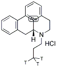 R(-)-N-PROPYLNORAPOMORPHINE, [N-PROPYL-3H] HYDROCHLORIDE Struktur