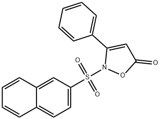 2-(2-NAPHTHYLSULFONYL)-3-PHENYL-5(2H)-ISOXAZOLONE Struktur