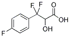 3,3-DIFLUORO-3-(4-FLUORO-PHENYL)-2-HYDROXY-PROPIONIC ACID Struktur