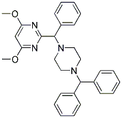 4,6-DIMETHOXY-2-[A-(4-DIPHENYLMETHYLPIPERAZIN-1-YL)BENZYL]PYRIMIDINE|