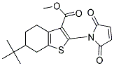 6-TERT-BUTYL-2-(2,5-DIOXO-2,5-DIHYDRO-PYRROL-1-YL)-4,5,6,7-TETRAHYDRO-BENZO[B]THIOPHENE-3-CARBOXYLIC ACID METHYL ESTER Struktur