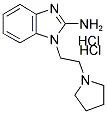 1-(2-PYRROLIDIN-1-YL-ETHYL)-1H-BENZOIMIDAZOL-2-YLAMINE DIHYDROCHLORIDE Struktur