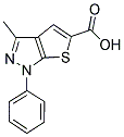 3-METHYL-1-PHENYL-1H-THIENO[2,3-C]PYRAZOLE-5-CARBOXYLIC ACID Struktur