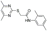 N-(2,5-DIMETHYLPHENYL)-2-[(4,6-DIMETHYLPYRIMIDIN-2-YL)THIO]ACETAMIDE Struktur