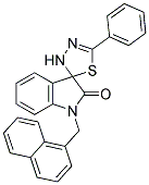 1-(1-NAPHTHYLMETHYL)-5'-PHENYL-3'H-SPIRO[INDOLE-3,2'-[1,3,4]THIADIAZOL]-2(1H)-ONE Struktur