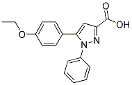 5-(4-ETHOXYPHENYL)-1-PHENYL-1H-PYRAZOLE-3-CARBOXYLIC ACID Struktur