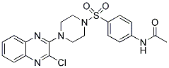 N-(4-([4-(3-CHLOROQUINOXALIN-2-YL)PIPERAZINO]SULFONYL)PHENYL)ACETAMIDE Struktur