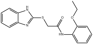 2-(1H-BENZIMIDAZOL-2-YLTHIO)-N-(2-ETHOXYPHENYL)ACETAMIDE Struktur