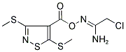 N'-(([3,5-BIS(METHYLTHIO)ISOTHIAZOL-4-YL]CARBONYL)OXY)-2-CHLOROETHANIMIDAMIDE Struktur