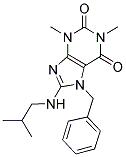 7-BENZYL-8-(ISOBUTYLAMINO)-1,3-DIMETHYL-3,7-DIHYDRO-1H-PURINE-2,6-DIONE Struktur