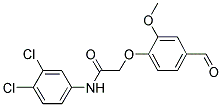 N-(3,4-DICHLORO-PHENYL)-2-(4-FORMYL-2-METHOXY-PHENOXY)-ACETAMIDE Struktur