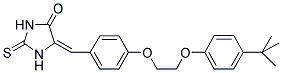 (E)-5-(4-(2-(4-TERT-BUTYLPHENOXY)ETHOXY)BENZYLIDENE)-2-THIOXOIMIDAZOLIDIN-4-ONE Struktur