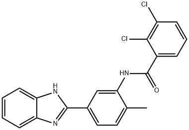 N-[5-(1H-BENZIMIDAZOL-2-YL)-2-METHYLPHENYL]-2,3-DICHLOROBENZAMIDE Struktur