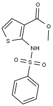 METHYL 2-[(PHENYLSULFONYL)AMINO]-3-THIOPHENECARBOXYLATE Struktur