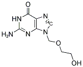 ACYCLOVIR, [8-14C]- Struktur