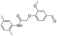 2-(4-FORMYL-2-METHOXYPHENOXY) ACETIC ACID, N-(2,5-DIMETHYLPHENYL)AMIDE Struktur