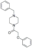 1-(4-BENZYLPIPERAZINYL)-2-PHENOXYETHAN-1-ONE Struktur