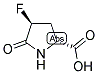 D-TRANS-4-FLUORO-5-PYRROLIDONE-2-CARBOXYLIC ACID Struktur