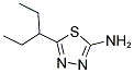 5-(1-ETHYL-PROPYL)-[1,3,4]THIADIAZOL-2-YLAMINE Struktur